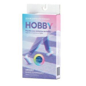 Meia 3/4 de Compressão Suave 15-20mmHg Rosa Ponteira Fechada Hobby - Sigvaris - Image 3